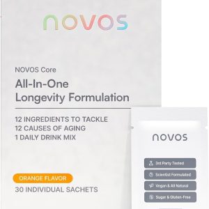 NOVOS Core Longevity Mix: Powerful Anti-Aging Supplement for Youthful Skin & Vitality