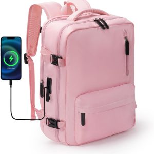 Stylish Travel Backpack for Women with 15.6 Inch Laptop Comp...