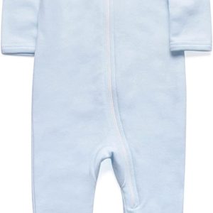 O2 BABY Baby Boys Girls Organic Cotton Zip-Front Footed Paja...