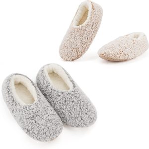 Cozylook 2-Pair Women’s Soft Sole Slipper Set – ...