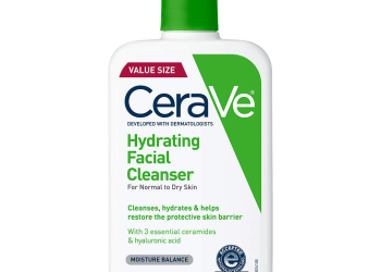 cerave hydrating facial cleanser: moisturizing face wash for...