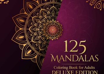 intricate adult coloring book: 125 mandalas for stress relie...