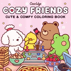 Cozy Friends: Relaxing Adult and Teen Coloring Book – ...