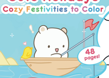 cute holidays coloring book: cozy festivities for kids ̵...