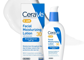 cerave am facial moisturizing lotion with spf 30: daily hydr...