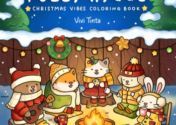 fuzzy hygge: christmas vibes coloring book for relaxation an...