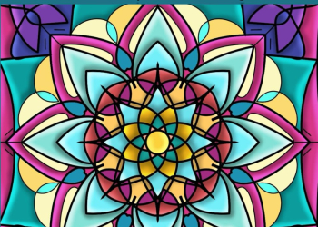 square mandala coloring book for adults – relaxation and s...