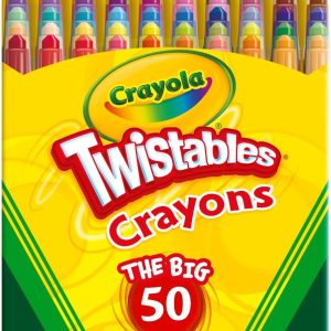 Crayola Mini Twistables Crayons for Kids (50ct) – Non-...