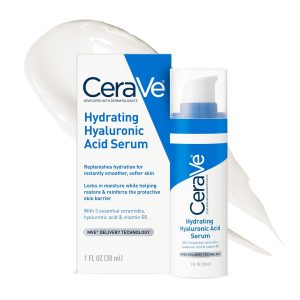 Cerave Hyaluronic Acid Serum for Face with Vitamin C –...
