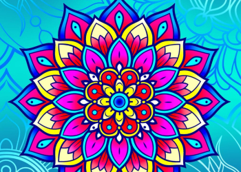 50 simple mandalas coloring book for adults: relaxation and ...
