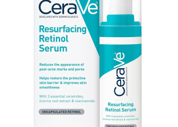cerave resurfacing retinol serum: ultimate post-acne treatme...