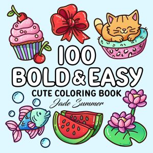 100 Bold Coloring Book: Simple, Easy, and Large – Fun ...