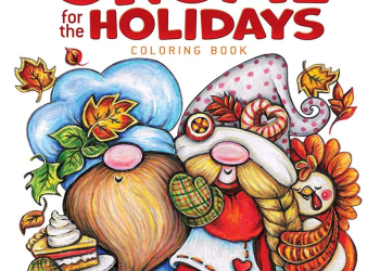 creative haven gnome for the holidays coloring book: festive...
