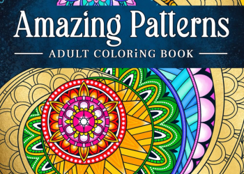 ultimate stress-relief adult coloring book with relaxing des...