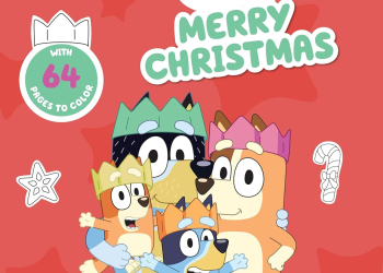 bluey: merry christmas coloring book – fun holiday act...