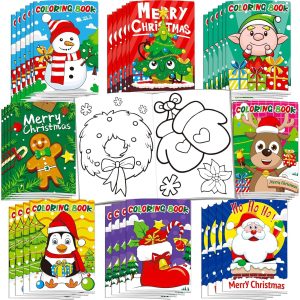 32Pcs Christmas Coloring Books for Kids – Fun Holiday Acti...