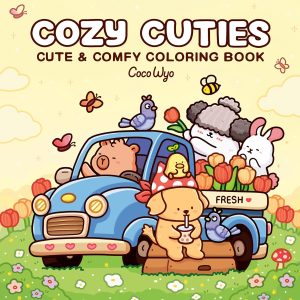 Cozy Cuties: Relaxing Adult Coloring Book for Stress Relief