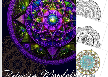 zen mandala adult coloring book: relaxation and stress relie...