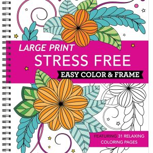 Vibrant Large Print Easy Color Book: Clear Read – Perf...