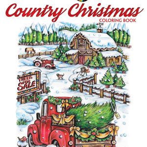 Festive Country Christmas Coloring Book: Holiday Designs for...