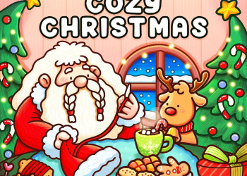 cozy holiday delights: festive christmas coloring book