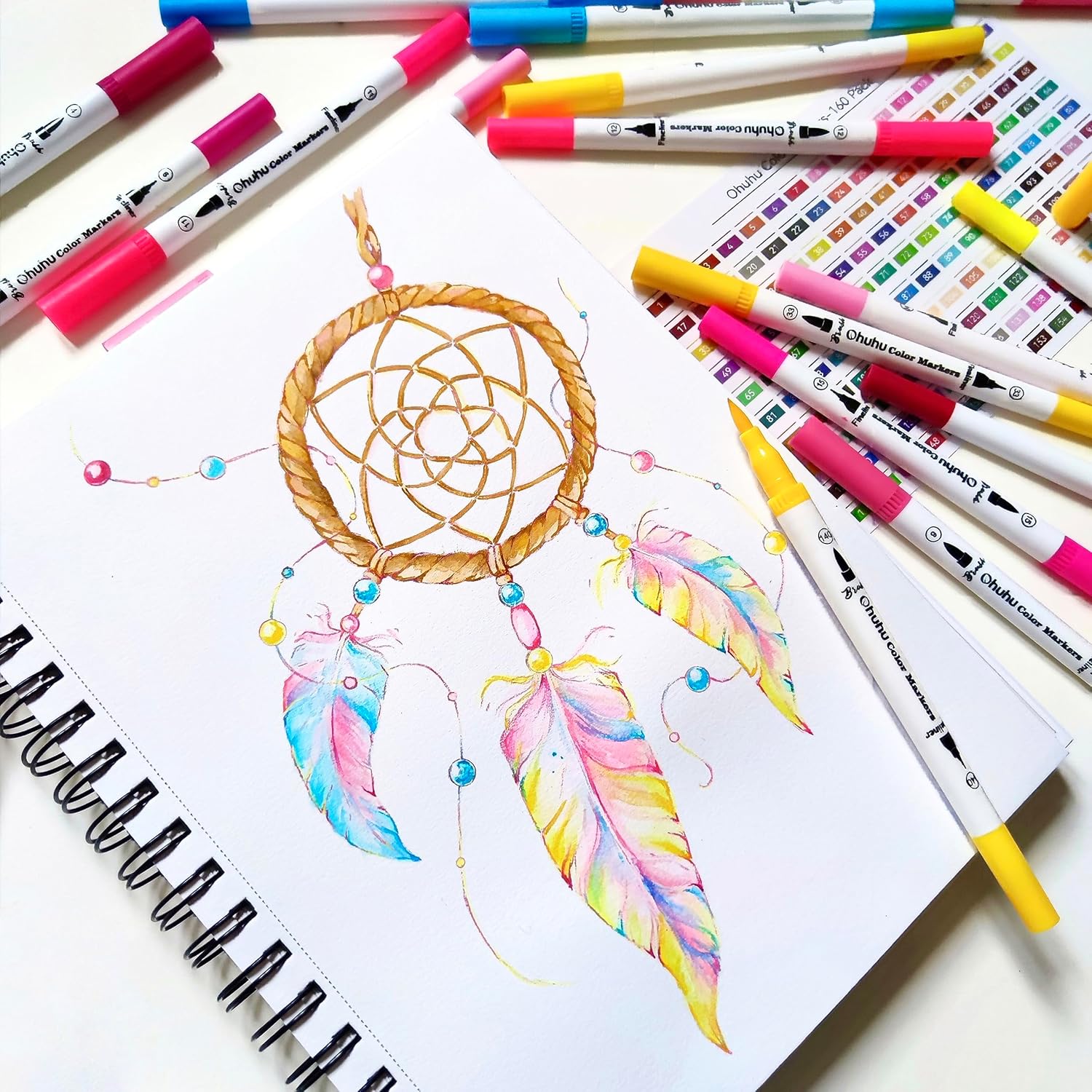 Ohuhu Markers for Adult Coloring Books: No Bleed, Vibrant Colors, Fine Tip Pens 5 ohuhu markers for adult coloring books: no bleed, vibrant colors, fine tip pens - image 5