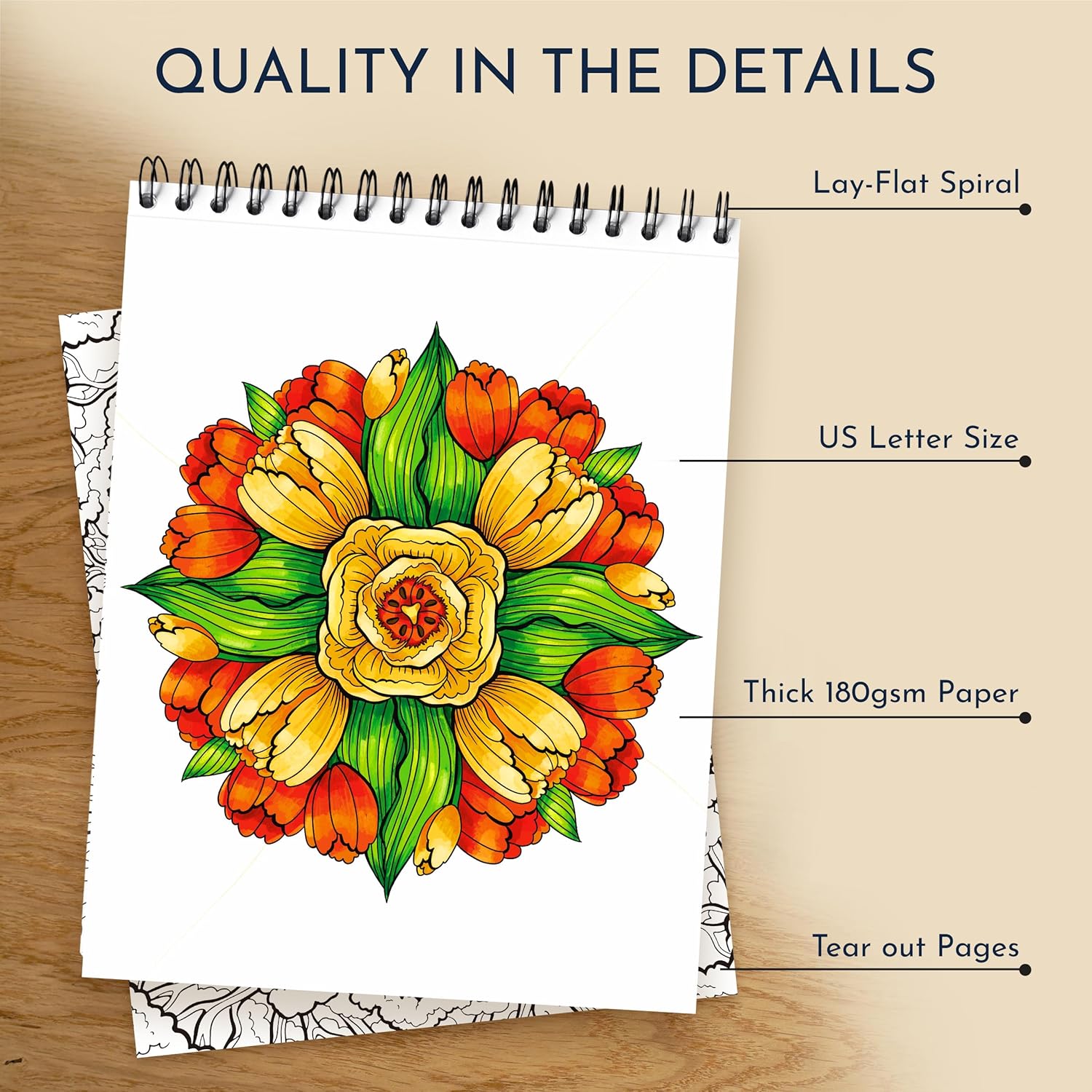 RYVE Mandala Coloring Book for Adults - Stress Relief, Relaxation, and Mindfulness Art Therapy 5 ryve mandala coloring book for adults - stress relief, relaxation, and mindfulness art therapy - image 5