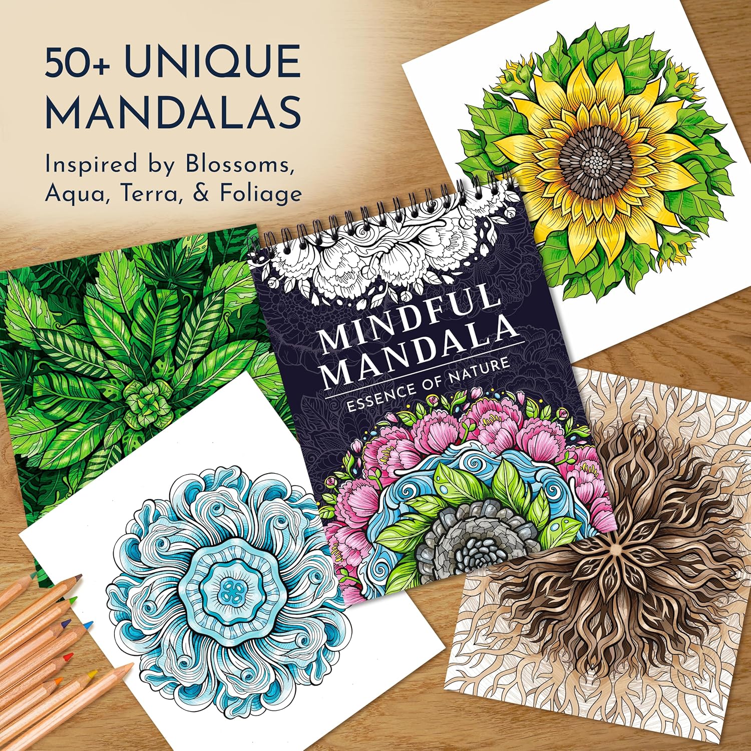RYVE Mandala Coloring Book for Adults - Stress Relief, Relaxation, and Mindfulness Art Therapy 3 ryve mandala coloring book for adults - stress relief, relaxation, and mindfulness art therapy - image 3