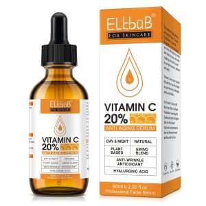 Premium 20% Vitamin C Serum For Face with Hyaluronic Acid, R...
