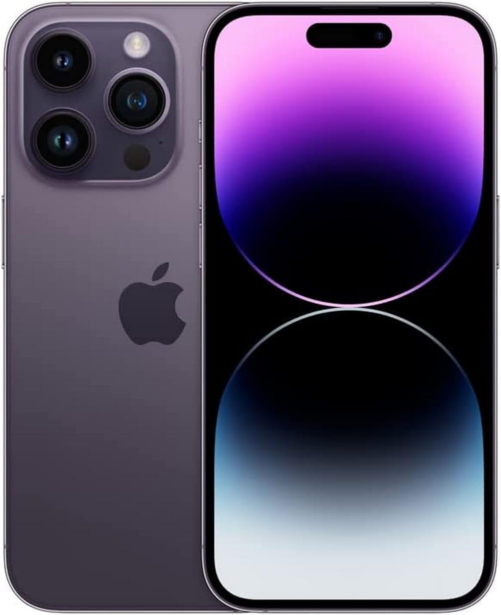 Apple iPhone 14 Pro, 128GB, Deep Purple - Unlocked (Renewed) 4 apple iphone 14 pro, 128gb, deep purple - unlocked (renewed)