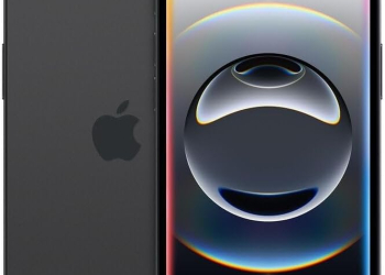 apple iphone 16e, 128gb, esim, black – unlocked (renew...